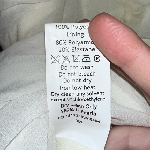 House of CB Pearla ivory ruched maxi dress women’s size small - Picture 10 of 12